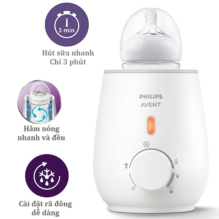 Mua Máy hâm sữa Philips Avent SCF355/07 Chính hãng Giá tốt - Hình ảnh 4