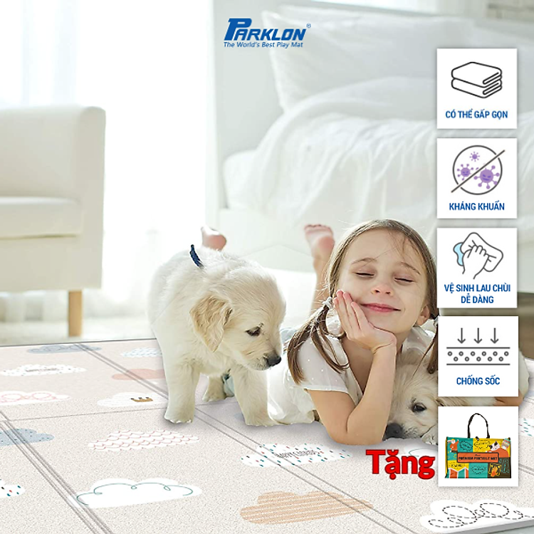 Mua tại Tiki: Mua Thảm Em Bé Cao Cấp Parklon Siêu Nhẹ Chính hãng Ưu đãi