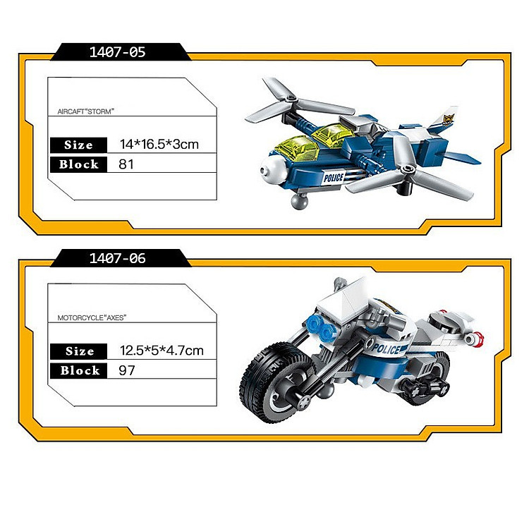 Mua Đồ Chơi Lắp Ráp ROBO POLICE 29cm Chính hãng Giá tốt - Hình ảnh 4