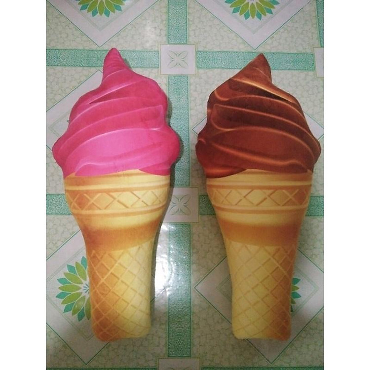 gối ôm cây kem 3d, kem ốc quế 3d, kem 3d, Gối ôm em bé