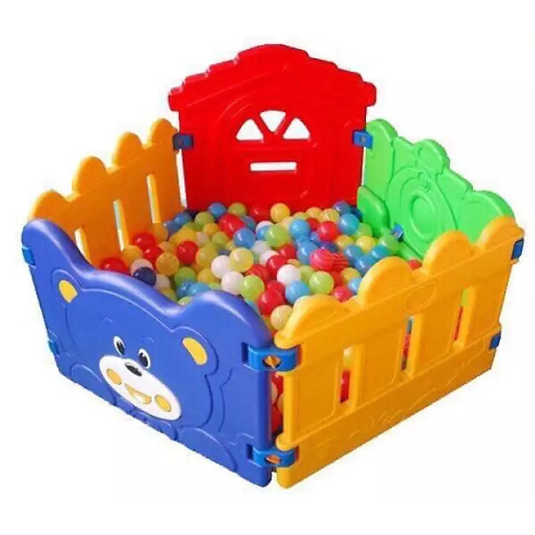 Nhà bóng con gấu 5 mảnh (100 bóng cho bé)