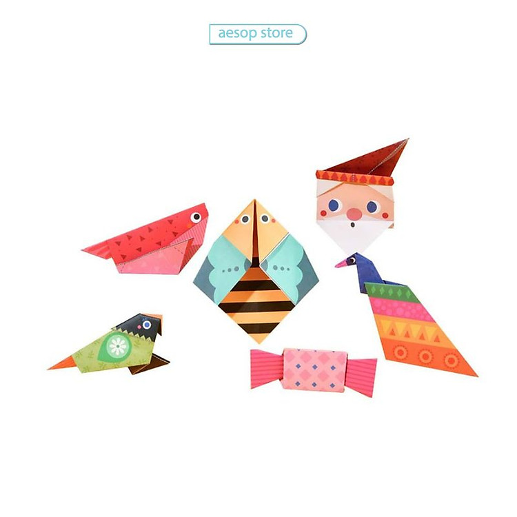 Bộ xếp giấy Origami 50 tờ Mideer Chính hãng Ưu đãi - Hình ảnh 4