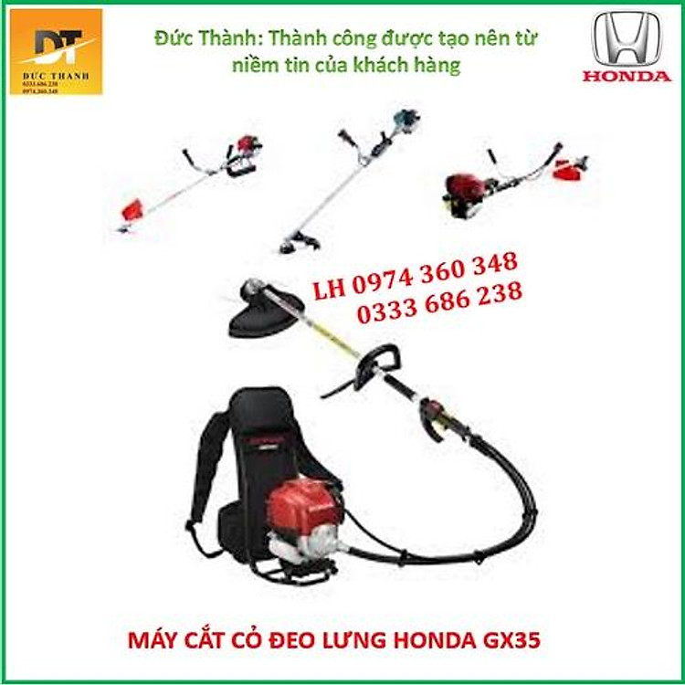 Máy cắt cỏ đeo lưng cần mềm HONDA GX35 nhập khẩu Thái Lan