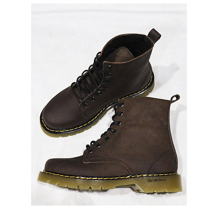 Giày Boot Dr da bò sáp cao cấp DR04