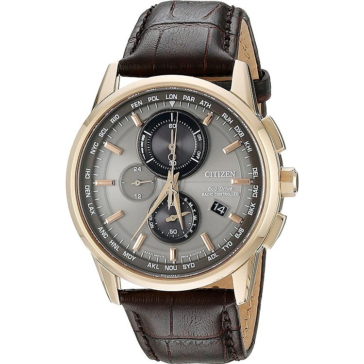 Đồng Hồ Nam Citizen Dây Da AT8113-12H - Mặt Xám (Sapphire)