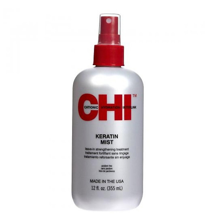 Xịt dưỡng tóc CHI Keratin Mist Leave-in Strengthening Treatment 355ml