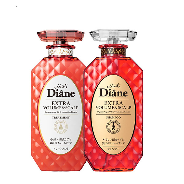 Bộ dầu gội & xả chống rụng & làm phồng Moist Diane Extra Volume & Scalp (450ml*2)