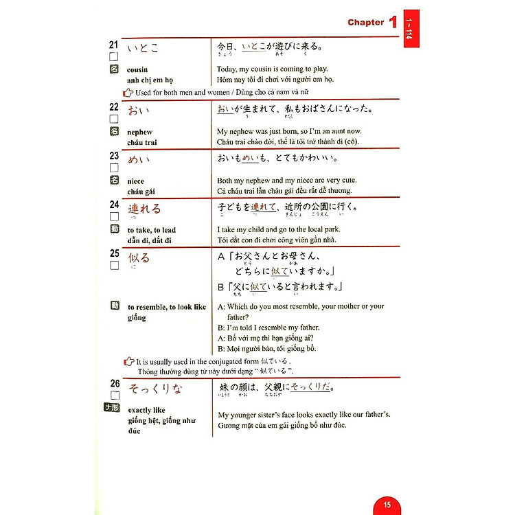 2000 Từ Vựng Cần Thiết Cho Kỳ Thi Năng Lực Nhật Ngữ N3 - Ảnh 9