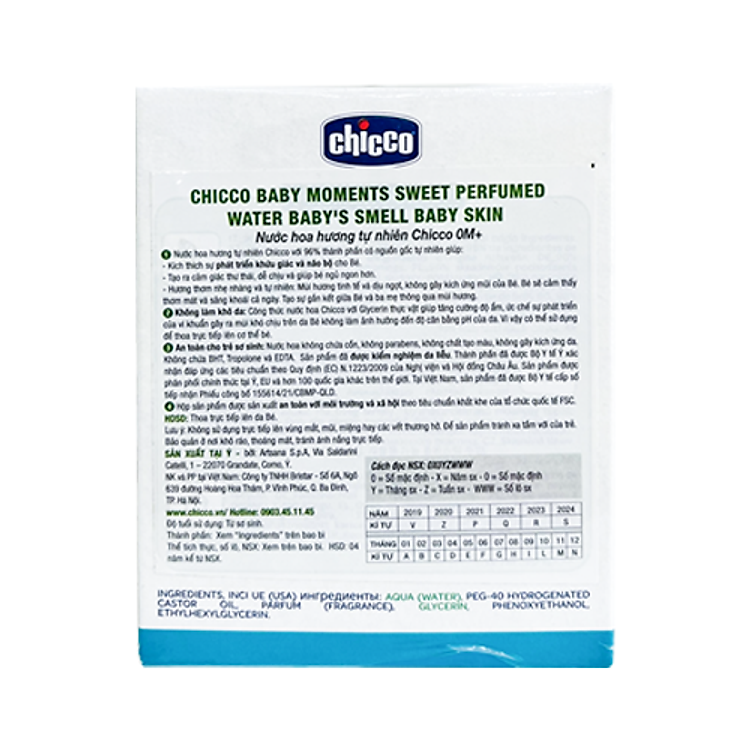 Mua Nước Hoa CHICCO Baby Moments 100ml Chính hãng Giá rẻ - Hình ảnh 3