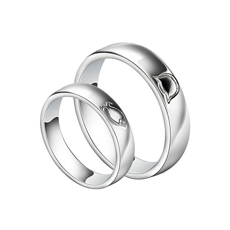 Nhẫn Đôi Bạc Hiểu Minh Nguyện Ước - NC352