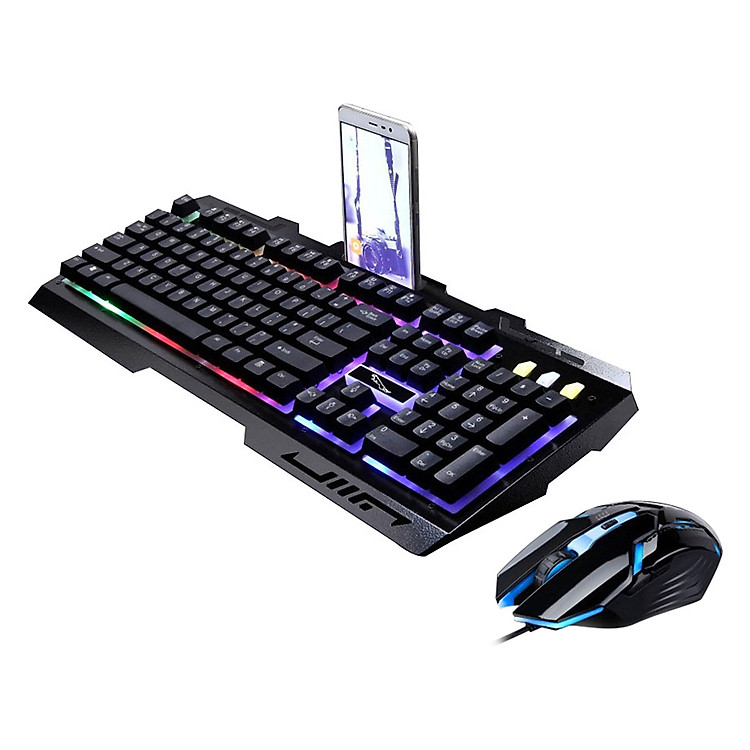 Bàn Phím và chuột Backlight HN G7.00 LED đa màu độc đáo chuyên game cho phòng net - Hàng nhập khẩu