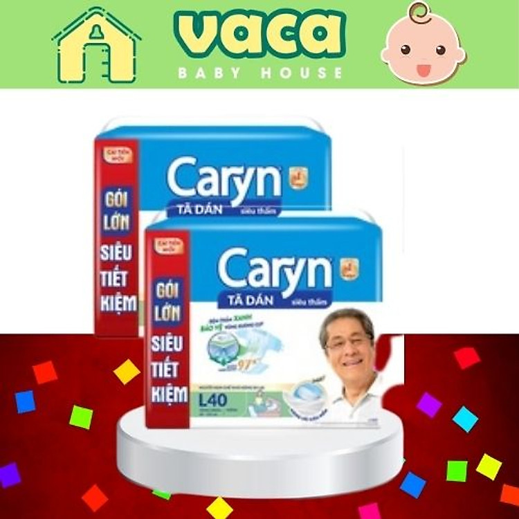 Tã Dán Caryn Người Già Size L40 Chính hãng Ưu đãi - Hình ảnh 2