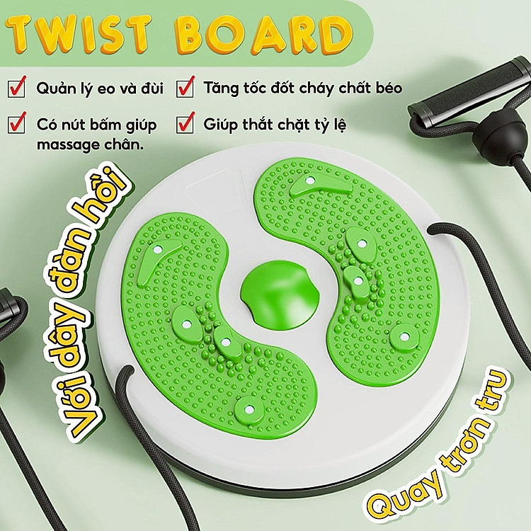 Đĩa Xoay Eo 3001R Massage Chân Tập Thể Dục 360 Độ Chất Liệu Nhựa Cao Cấp ( Màu ngẫu nhiên)- Hàng Chính Hãng