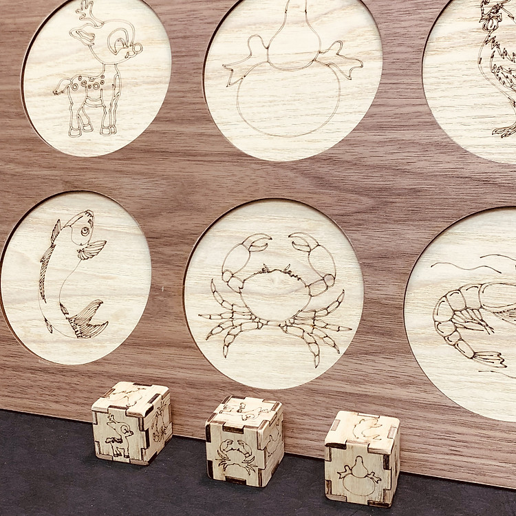 Cờ Lắc Bầu Cua Gỗ Siêu Bền Chính hãng Giá rẻ - Hình ảnh 5