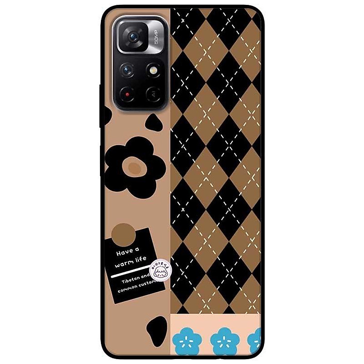 Ốp lưng dành cho Xiaomi Redmi Note 11 5G - Redmi Note 11T - Redmi Note 11S mẫu Hoa Nền Sọc