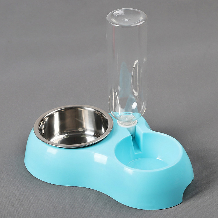 Bát ăn kết hợp với uống nước tự động cho mèo và cún cưng