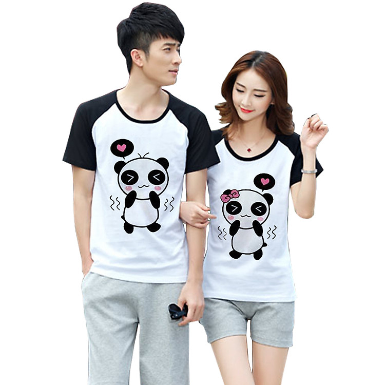 Áo Thun Đôi In Hình Gấu Kute