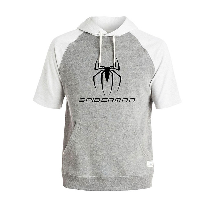 Áo Hoodie Tay Lỡ Có Mũ Người Nhện Siêu Đẳng