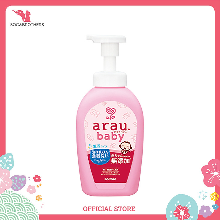 Nước Rửa Bình Thảo Mộc Arau Baby 500ml Chính hãng Giá tốt
