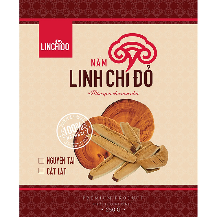 Nấm Linh Chi Nguyên Tai LINCHIDO ( 250 Gram )