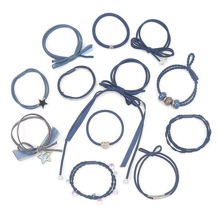 Hộp Dây Cột Tóc 12 Dây Siêu Xinh - DT09 (Giao ngẫu nhiên mẫu)