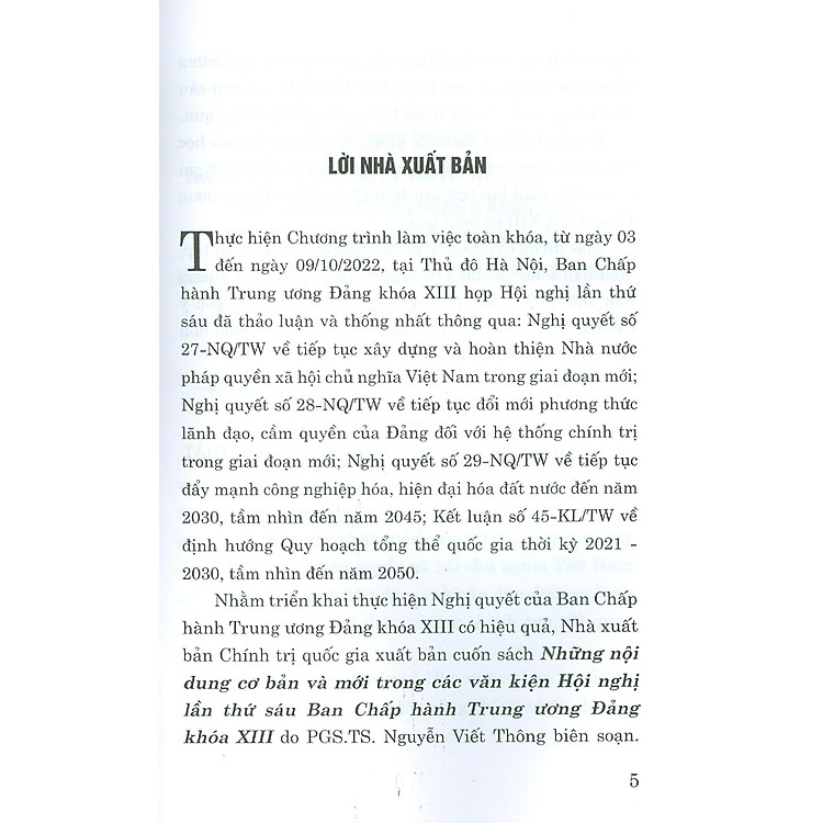 Những Nội Dung Cơ Bản Và Mới Trong Các Văn Kiện Hội Nghị Lần Thứ Sáu Ban Chấp Hành Trung Ương Đảng Khóa XIII - Ảnh 3