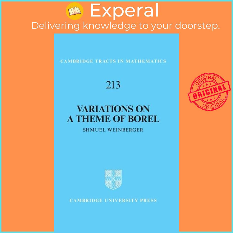 Sách - Variations on a Theme of Borel - An Essay on the Role of the Fundame by Shmuel Weinberger (UK edition, hardcover)