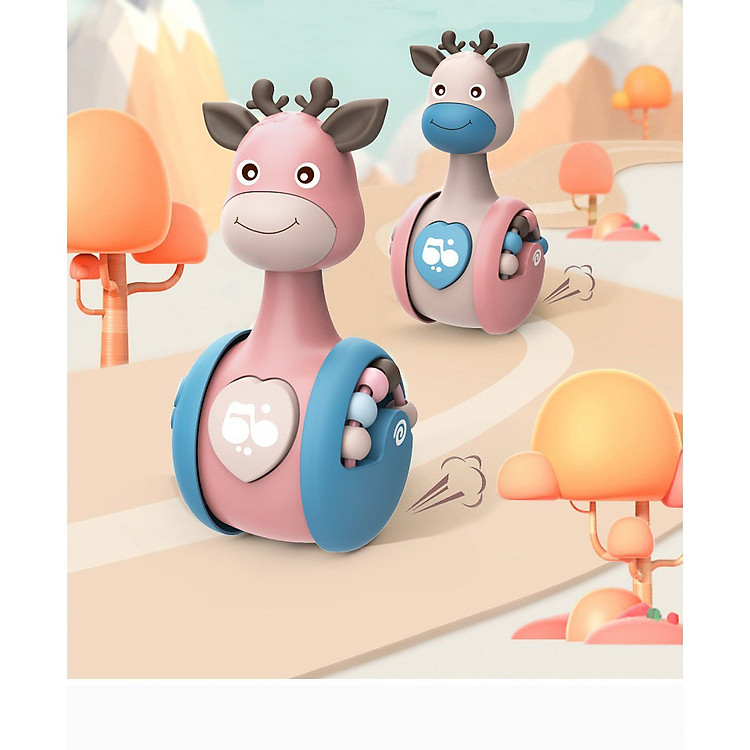 Hươu Hát Nhạc Vui Vẻ Giúp Mẹ Cho Bé Ăn Dễ Dàng - Màu Ngẫu Nhiên