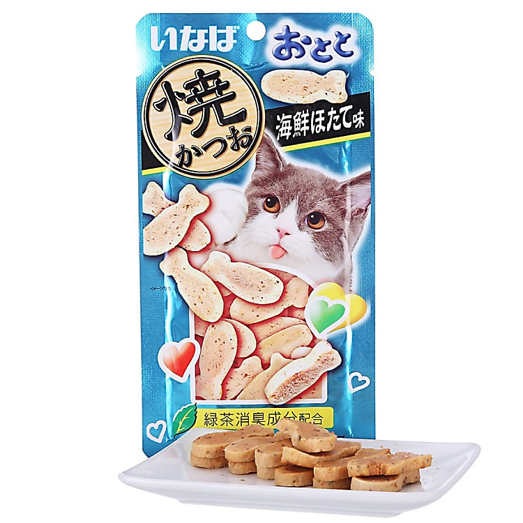 Bánh thưởng dạng mềm cho mèo vị cá nướng và sốt sò điệp