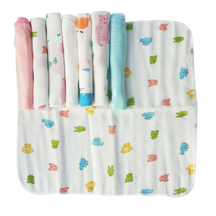 Khăn sữa sợi tre KACHOOBABY, 8 cái Chính hãng Giá rẻ - Hình ảnh 3