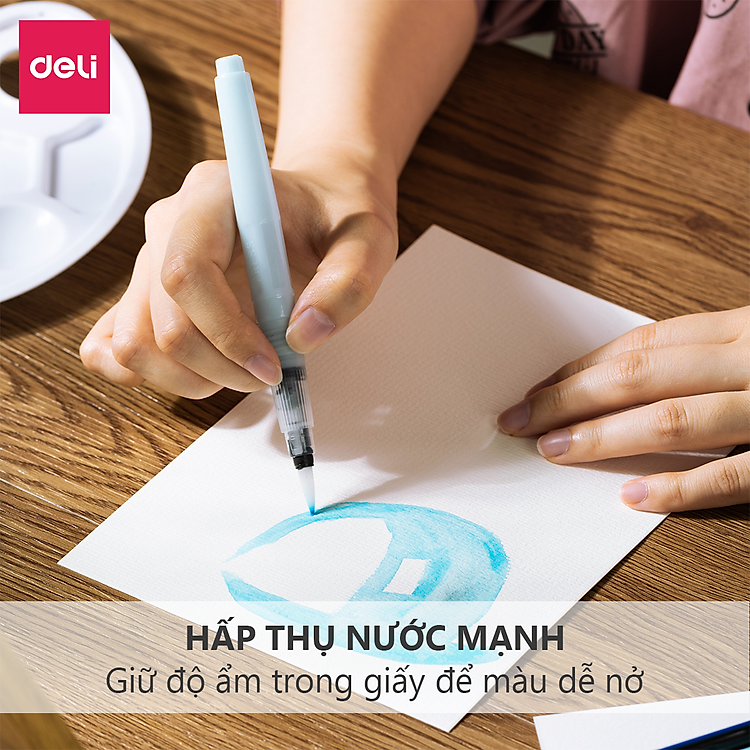 Giấy Vẽ Màu Nước Finenolo Deli (16 tờ, 300gsm) - Ảnh 5