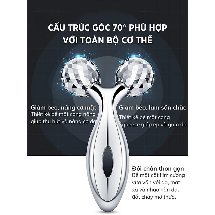 Cây Lăn Mặt Nâng Cơ 3D, Nâng Cơ Body, Thon Gọn Cơ Thể, Massage Lăn Cơ Mặt Loại To B0141