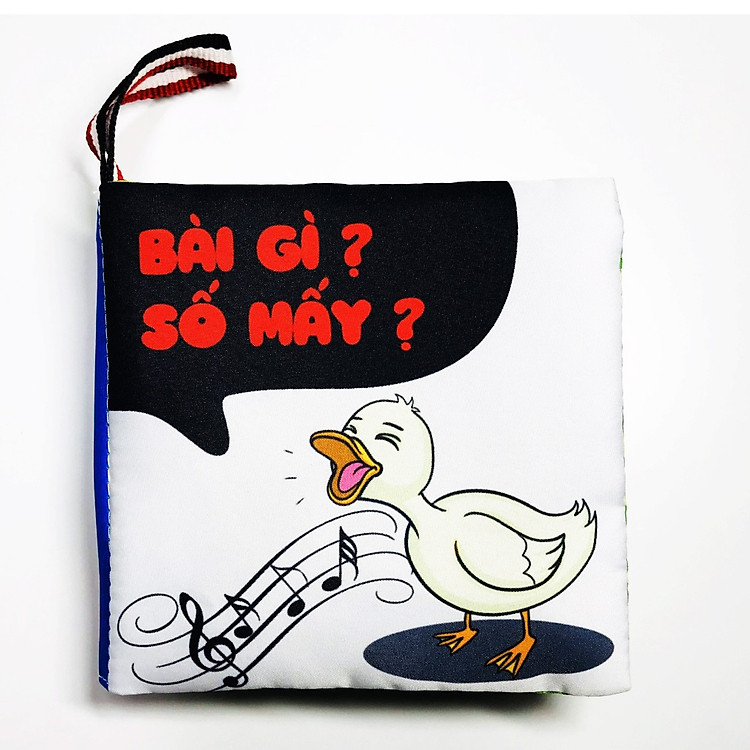 Sách vải kích thích thị giác - song ngữ Anh Việt chủ đề: Bài gì ? Số mấy ? (PiPô Việt Nam)