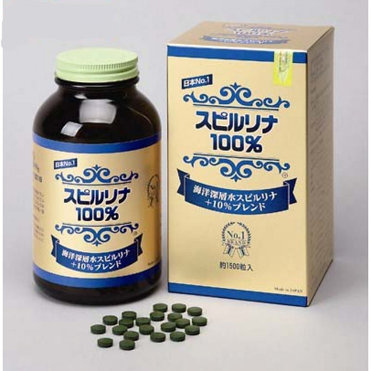 Tảo viên Spirulina vùng biển nước sâu (1500 viên/lọ)