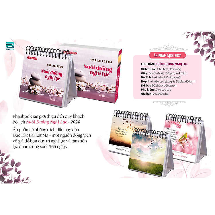 Lịch Bàn 2024 - 365 Ngày Nuôi Dưỡng Nghị Lực Và Nguồn Cảm Hứng Mới - Ảnh 3