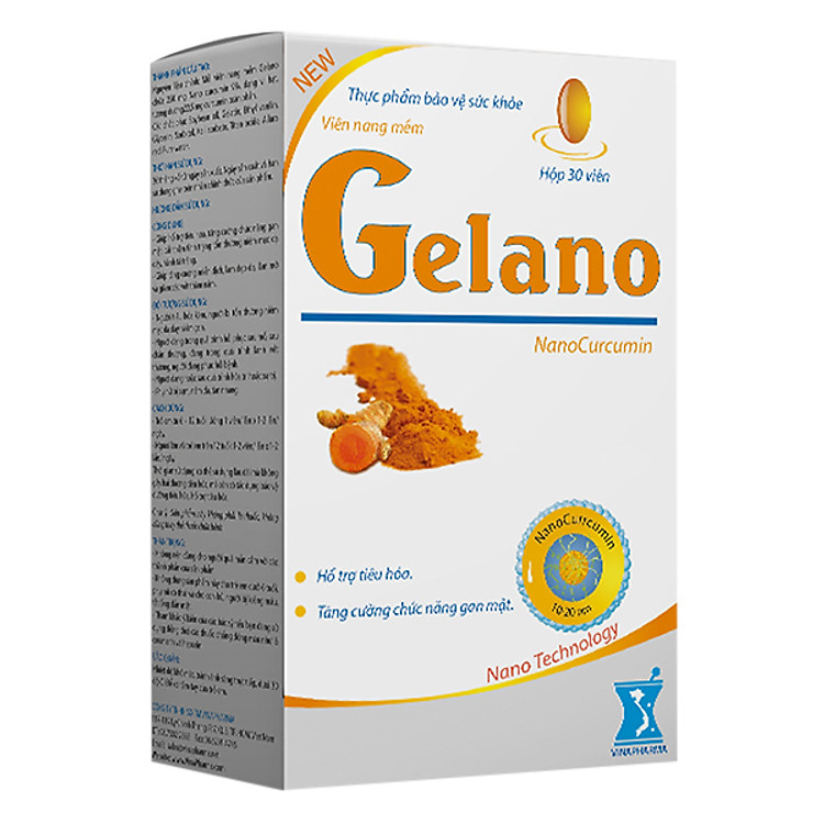 Viên Nang Mềm GELANO Hỗ Trợ Giảm Đau Dạ Dày, Làm Đẹp Da, Giảm Thâm Nám (Hộp 30 viên)