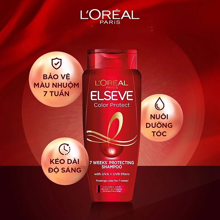 dầu gội L’Oréal giữ màu tóc nhuộm