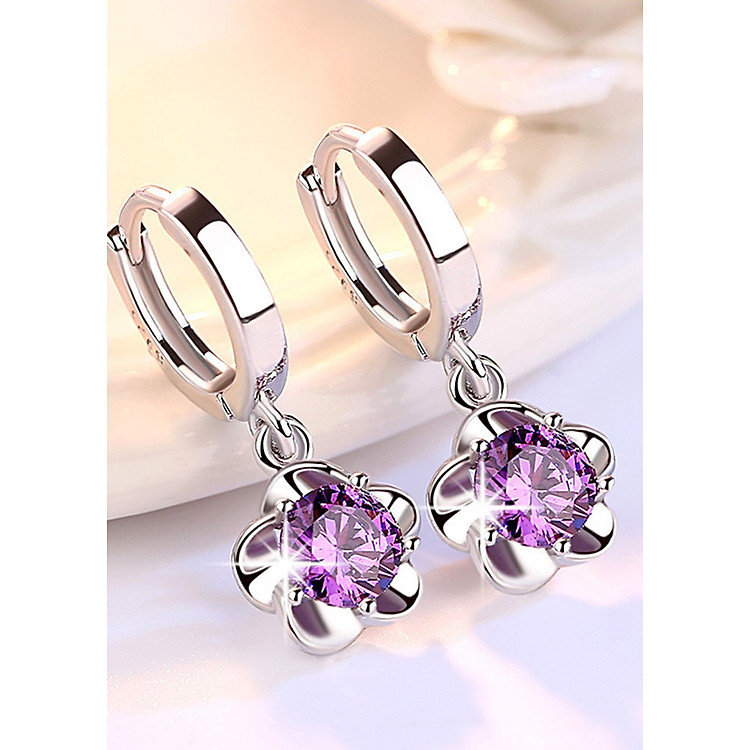 Bông tai Nữ J8899 Hoa mẫu đơn sang Trọng quý Phái