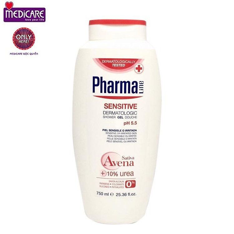 0125039 Sữa tắm PHARMALINE PH5.5 Sensitive 750ml