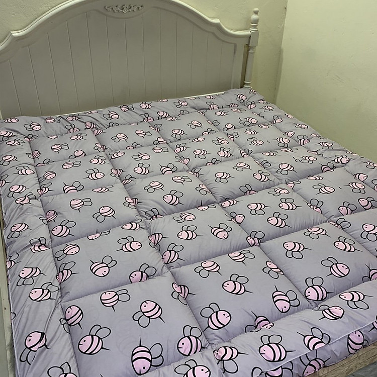 Tấm làm mềm đệm topper home collection-Ong Hồng