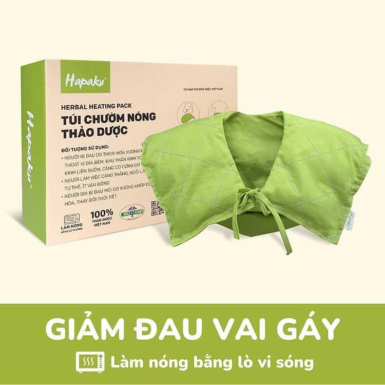 Gối Chườm Nóng Thảo Mộc Đa Năng Hapaku Giảm Đau Mỏi Cổ Vai Gáy, Lưng Hông, Giúp Ngủ Ngon Hơn, Gối Thảo Mộc Đa Năng - Size Lớn