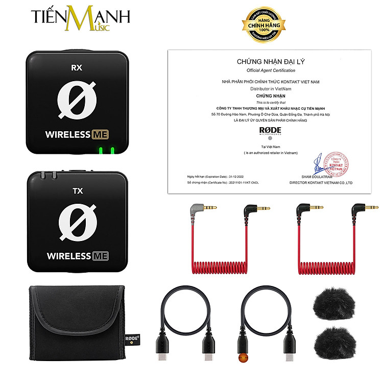 Micro Rode Wireless ME 1 Phát 1 Thu - Mic Thu Âm Livestream, Phỏng Vấn Ngoài Trời Microphone Không Dây Hàng Chính Hãng