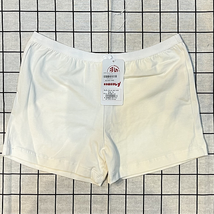 Quần váy bảo hộ/ quần lót dạng đùi Nalisa 1177 cotton trơn đính nơ đơn giản