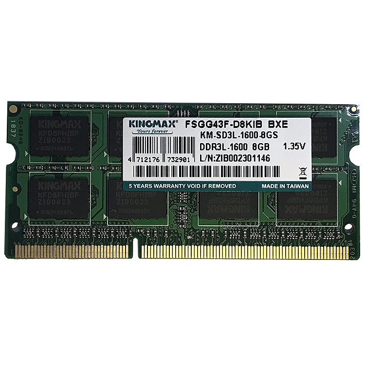 Ram Laptop Kingmax DDR3L NB - bus 1600 8GB