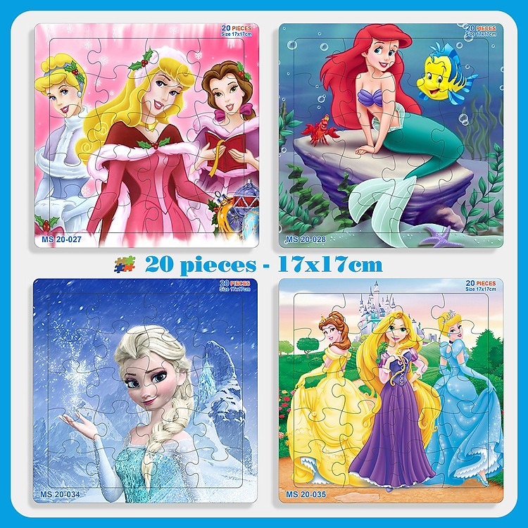 Bộ tranh xếp hình 20 mảnh cho bé Chính hãng Tiết kiệm