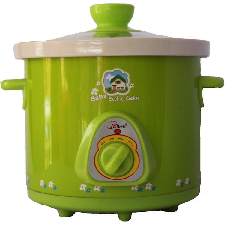 Nồi Tiềm Nấu Cháo Chậm Kho Cá Hầm Chưng Yến Đa Năng NK Media (1,5 lít) - Hàng Chính Hãng