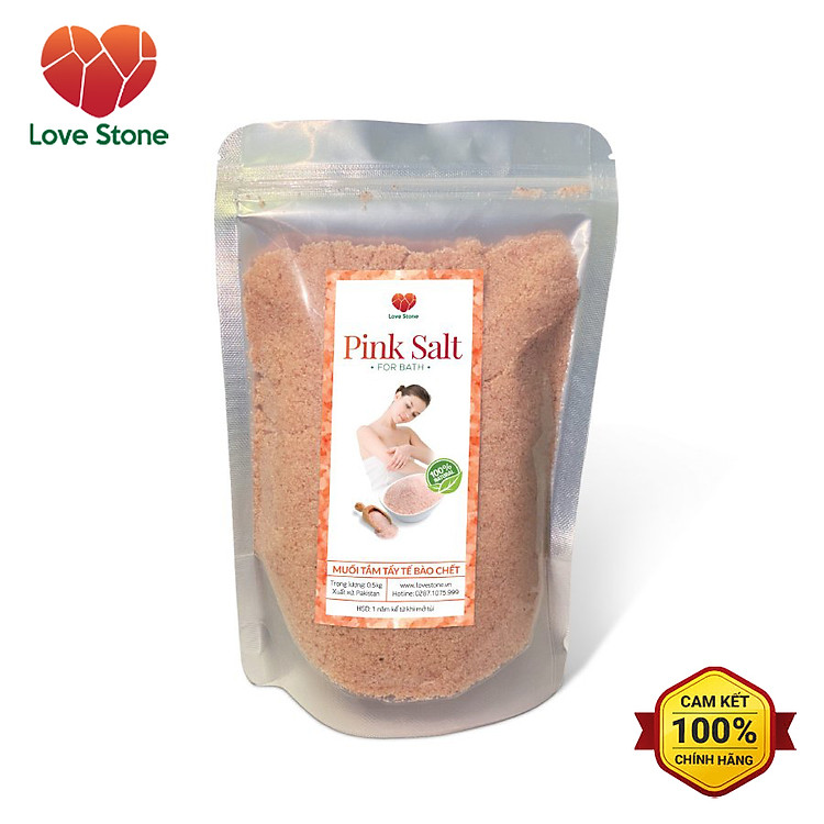 Muối Tắm Himalaya Love Stone (1Kg) - Theo Tiêu Chuẩn Bộ Y Tế