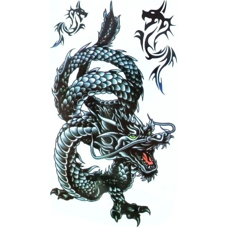 Hình Xăm Dán Rồng QSA263