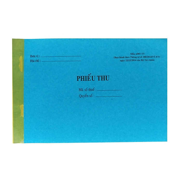 Bộ 3 Phiếu Thu 2 Liên