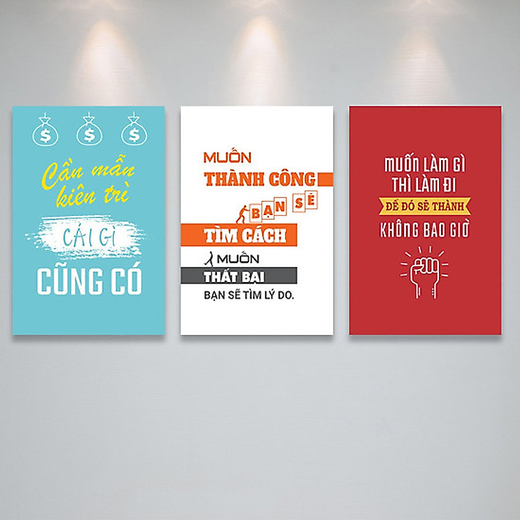 Tranh bộ treo văn phòng làm việc tạo động lực - PGĐL1601